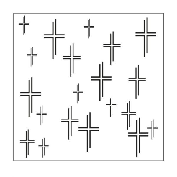 Mundart  - Schablone - Stencil Trauer Kreuze"