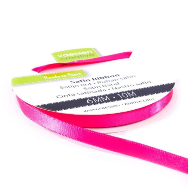 Vaessen Creative - Satinband  6mm 10m Rosa