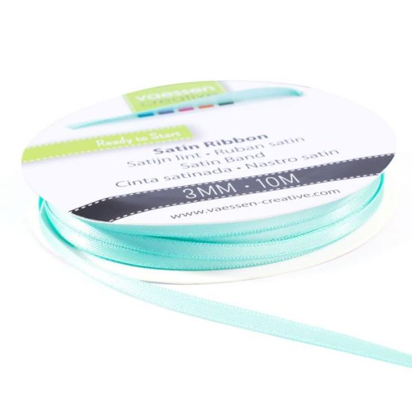 Vaessen Creative - Satinband  3mm 10m Aqua