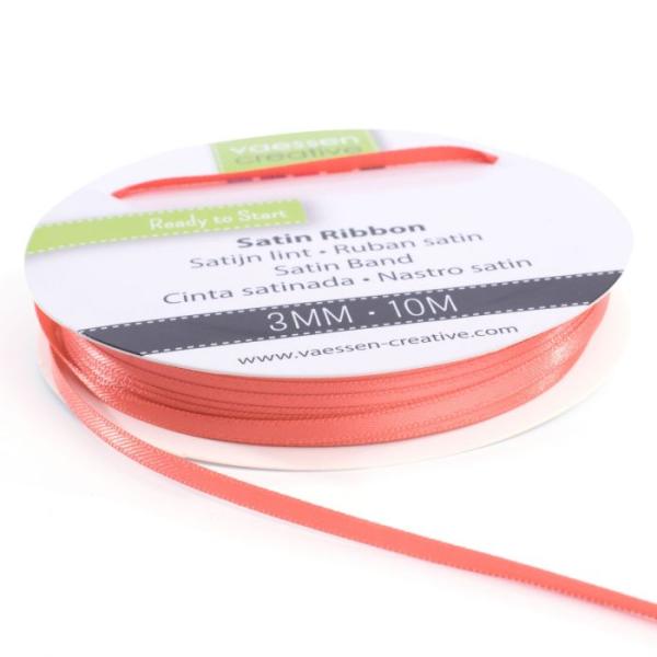 Vaessen Creative - Satinband  3mm 10m Wassermelone