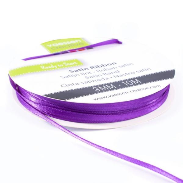 Vaessen Creative - Satinband  3mm 10m Lila