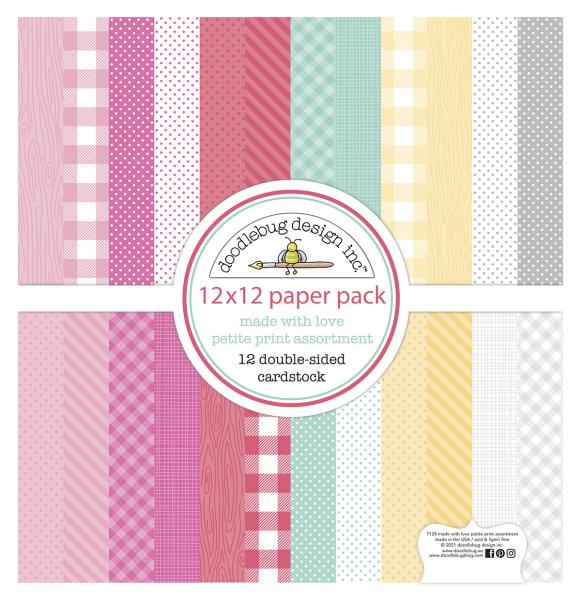 Doodlebug Design Made With Love  12" Paper Pack  - Designpapier 