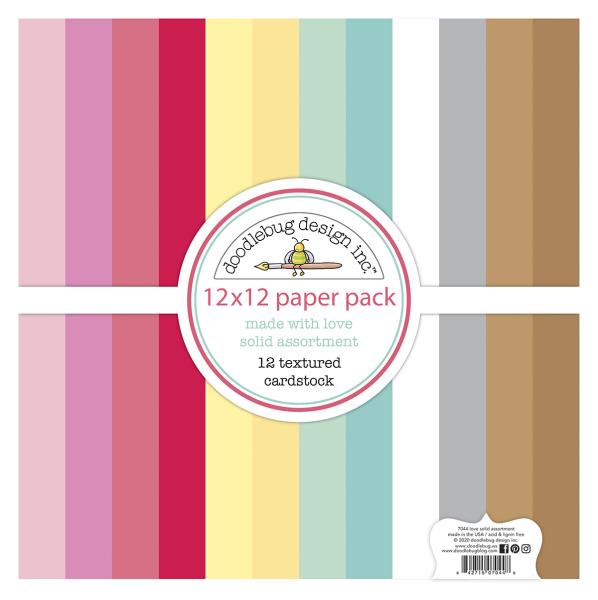 Doodlebug Design Made With Love 12" Paper Pack  - Designpapier 