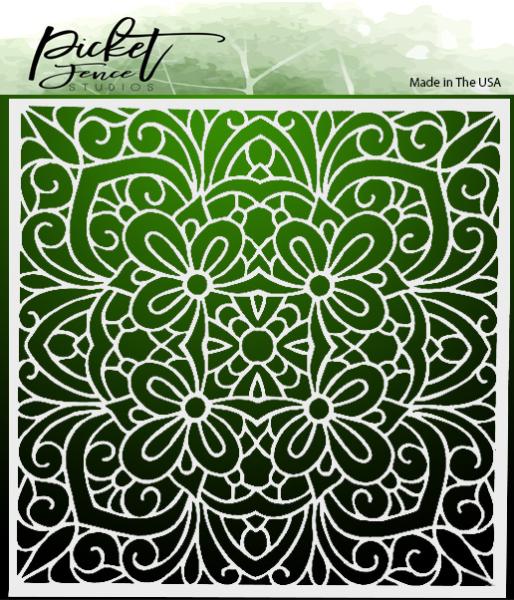 Picket Fence Studios Coloring Book 6x6 Inch Stencil - Schablone