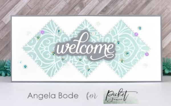 Picket Fence Studios Coloring Book 6x6 Inch Stencil - Schablone