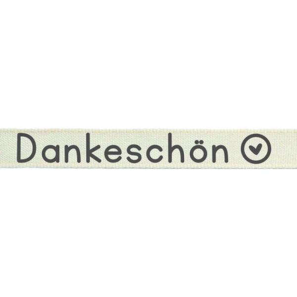 Vaessen Motivband/Text 15mm "Dankeschön" 2m