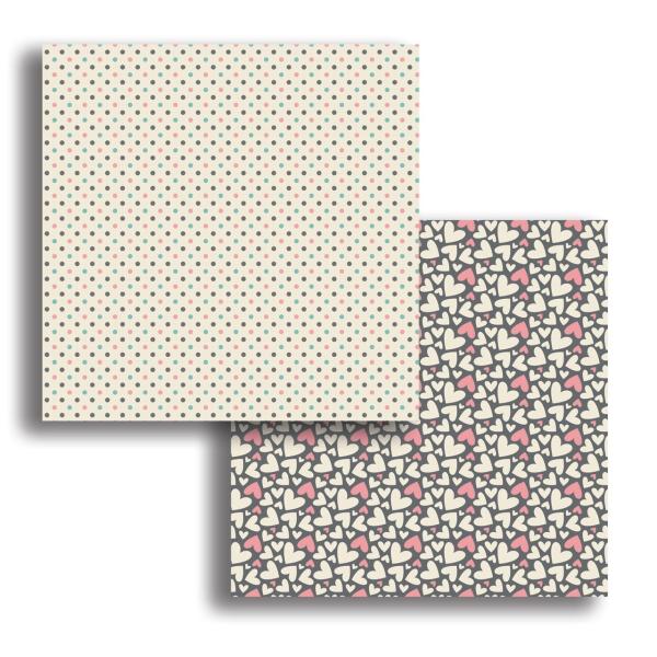 Polkadoodles "Hearts & Happiness" 6x6" Paper Pad