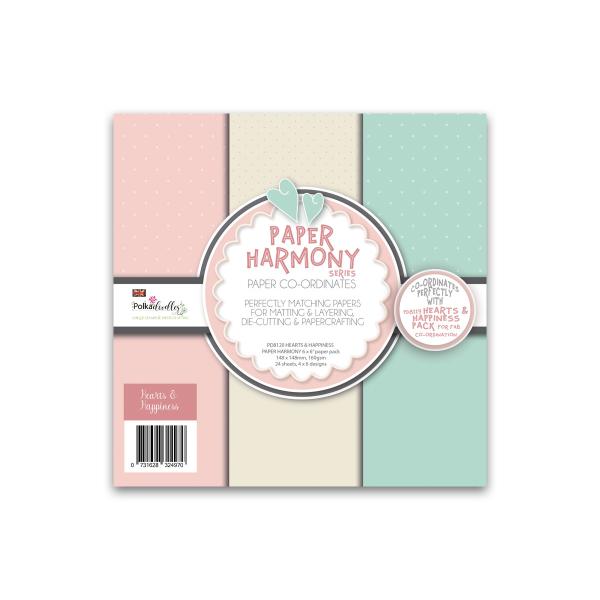 Polkadoodles "Hearts & Happiness Harmony" 6x6" Paper Pad