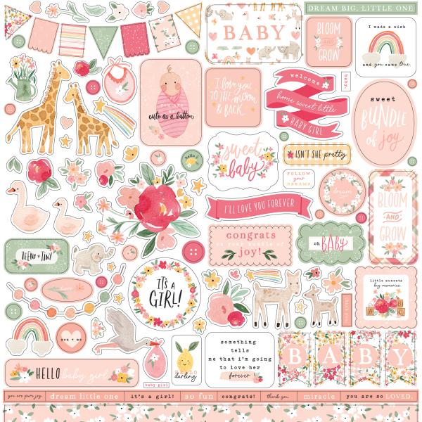 Echo Park "Welcome Baby Girl" 12x12" Collection Kit