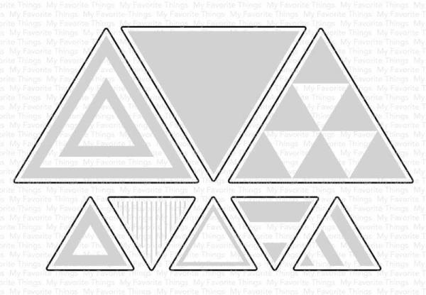 My Favorite Things Die-namics "Trendy Triangles" | Stanzschablone | Stanze | Craft Die