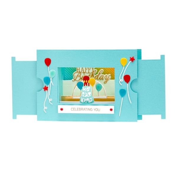 Spellbinders Die "Celebration Scene Etched" Stanzschablone