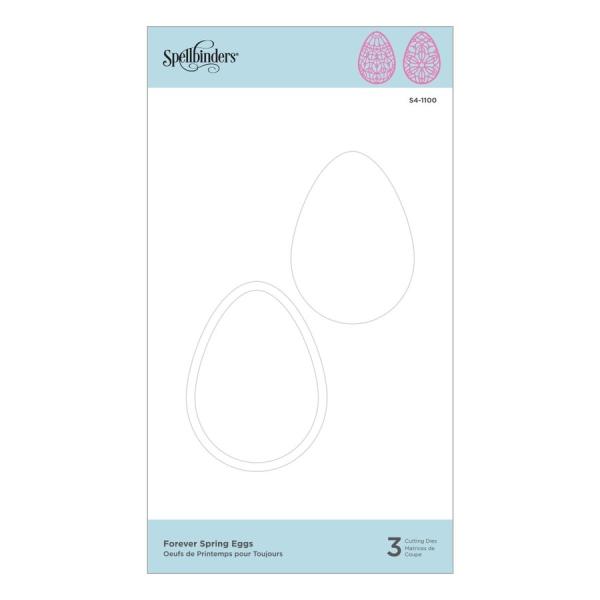 Spellbinders Die "Forever Spring Eggs Etched" Stanzschablone