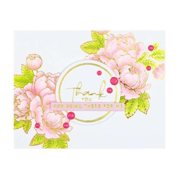 Spellbinders Hotfoil Plate - Glimmering Peony Glimmer