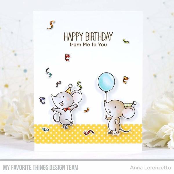 My Favorite Things Stempelset "Mice Day to Celebrate" Clear Stamp Set