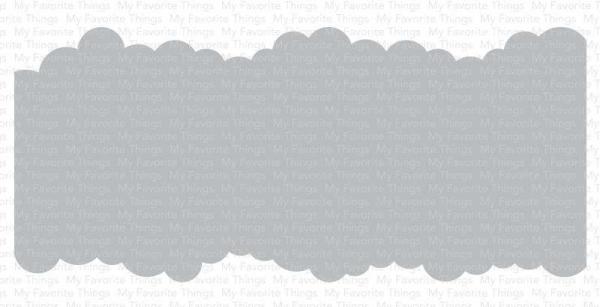 My Favorite Things "Slimline Cloud Edges" Stencil 9x4"