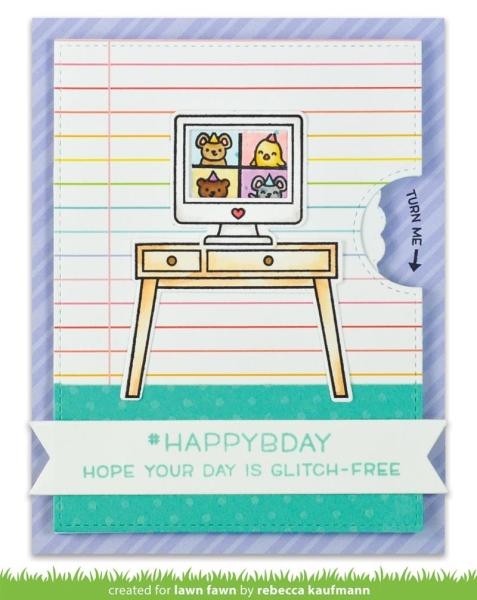 Lawn Fawn Stempelset "Virtual Friends" Clear Stamp