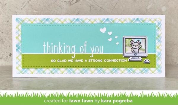 Lawn Fawn Stempelset "Virtual Friends" Clear Stamp