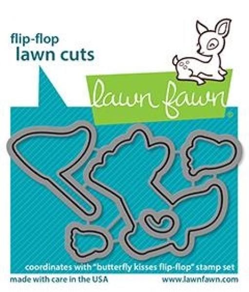 Lawn Fawn Craft Dies - Butterfly Kisses Flip-Flop