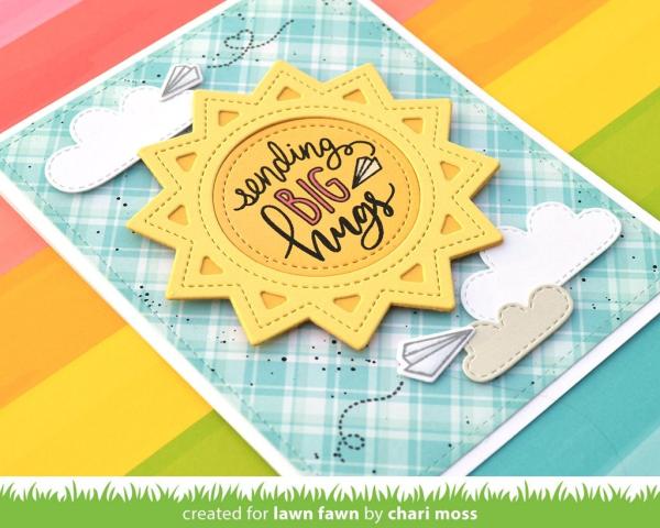 Lawn Fawn Craft Dies - Stitched Sun Frame