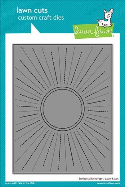 Lawn Fawn Craft Dies - Sunburst Backdrop