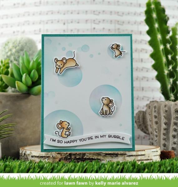 Lawn Fawn Stencil - Schablone - Big Bubble Stencil