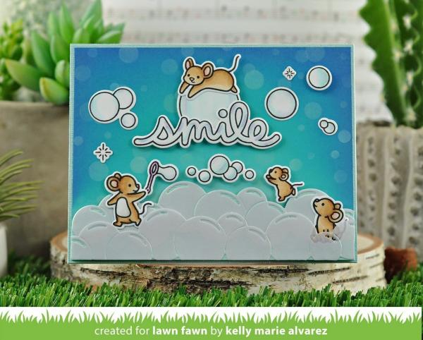 Lawn Fawn Stempelset "Bubbles of Joy" Clear Stamp
