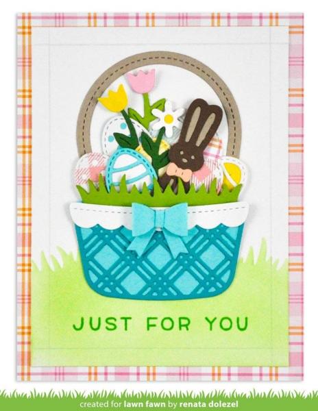 Lawn Fawn Craft Dies - Build-A-Basket: Easter