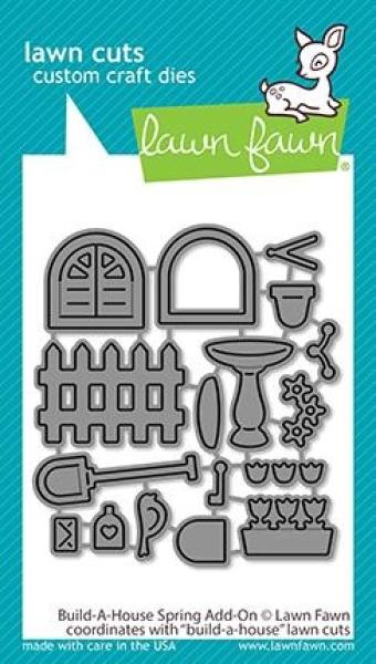 Lawn Fawn Craft Dies - Build-A-House Spring Add-On