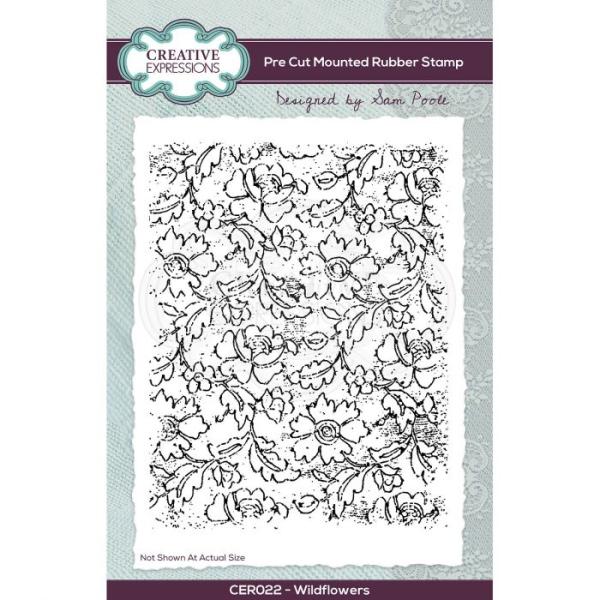 Creative Expressions - Clear pre cut rubber stamp set Wildblumen