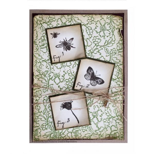 Creative Expressions - Clear pre cut rubber stamp set Wildblumen