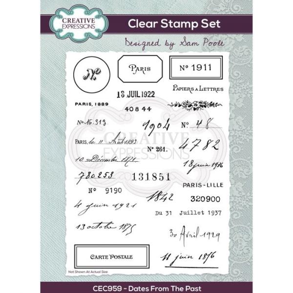 Creative Expressions - Clear stamp set From the past