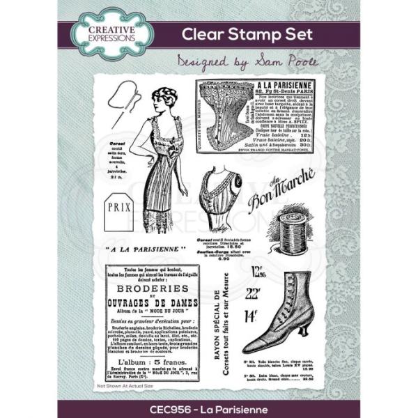 Creative Expressions - Clear stamp set La Parisienne A5