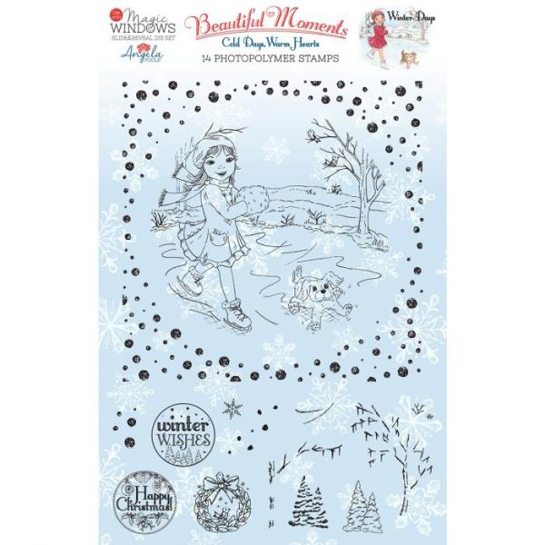 Creative Expressions - Magic windows clear stamp set Winter days