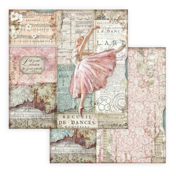 Stamperia "Passion" 8x8" Paper Pack - Cardstock