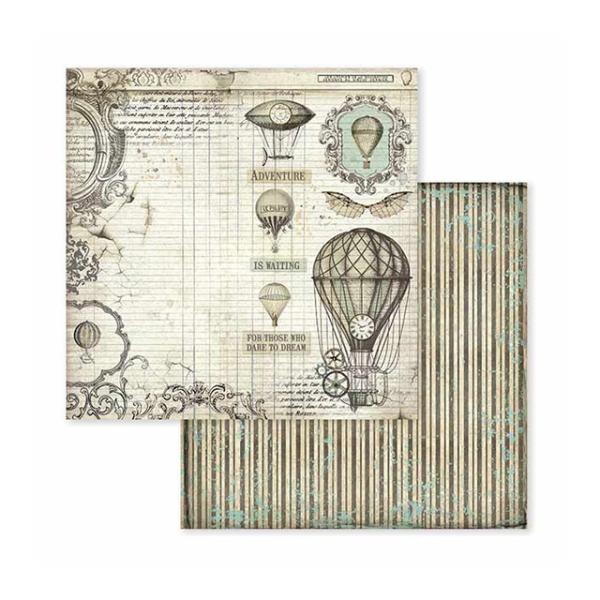 Stamperia "Voyages Fantastiques" 8x8" Paper Pack - Cardstock