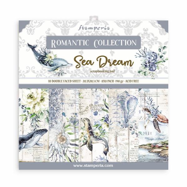 Stamperia "Romantic Sea Dream" 8x8" Paper Pack - Cardstock