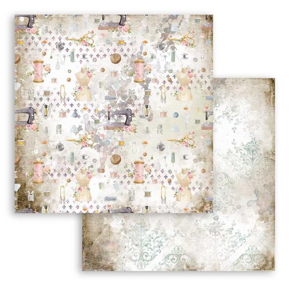 Stamperia "Romantic Threads" 12x12" Paper Pack - Cardstock