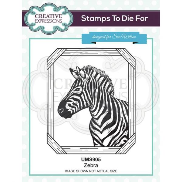 Creative Expressions - Pre cut stamp Zebra