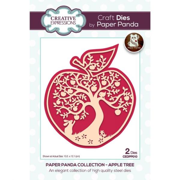 Creative Expressions - Paper panda circle craft dies Apple tree