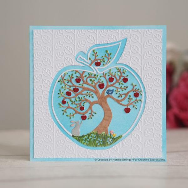 Creative Expressions - Paper panda circle craft dies Apple tree