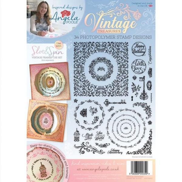 Creative Expressions - Vintage clear stamp set Treasures