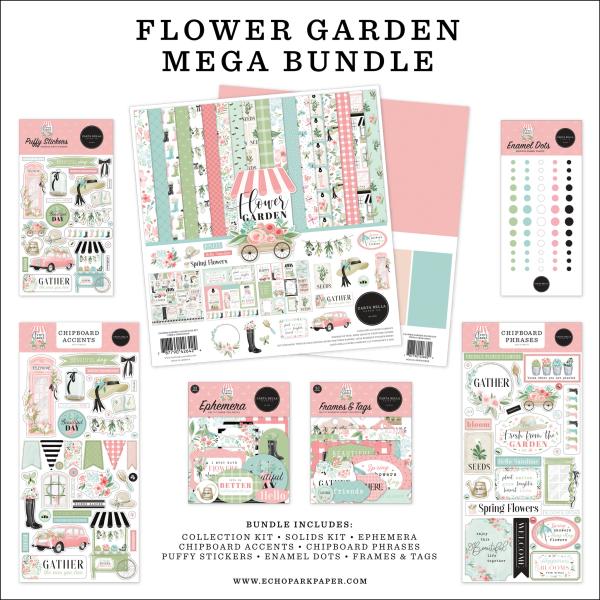 Carta Bella "Flower Garden" Mega Bundle - Komplettpaket 