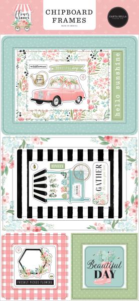 Carta Bella "Flower Garden " Ephemera Frames & Tags