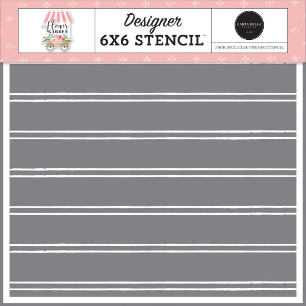 Carta Bella "Distressed Shiplap " Schablone 6x6"