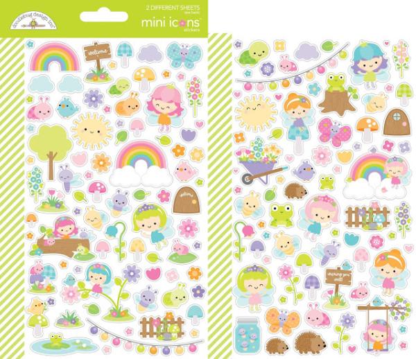 Doodlebug Design Fairy Garden Mini Icons Sticker 