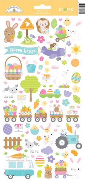 Doodlebug Design Hippity Hoppity Icons Stickers 