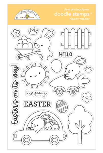 Doodlebug Design "Hippity Hoppity" Stamps - Stempel