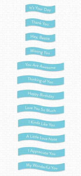 My Favorite Things Stempelset "Banner Day Sentiments" Clear Stamp Set