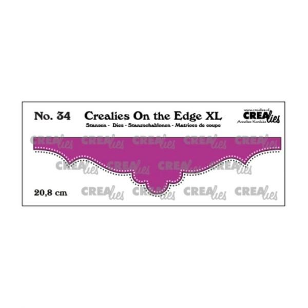 Crealies - On the Edge extra large no. 34 with double dots 