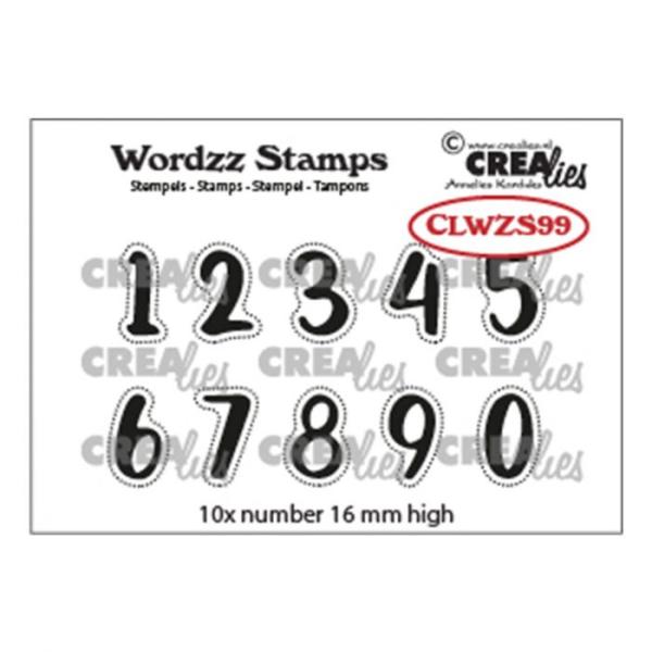 Crealies - Wordzz stamps Numbers 